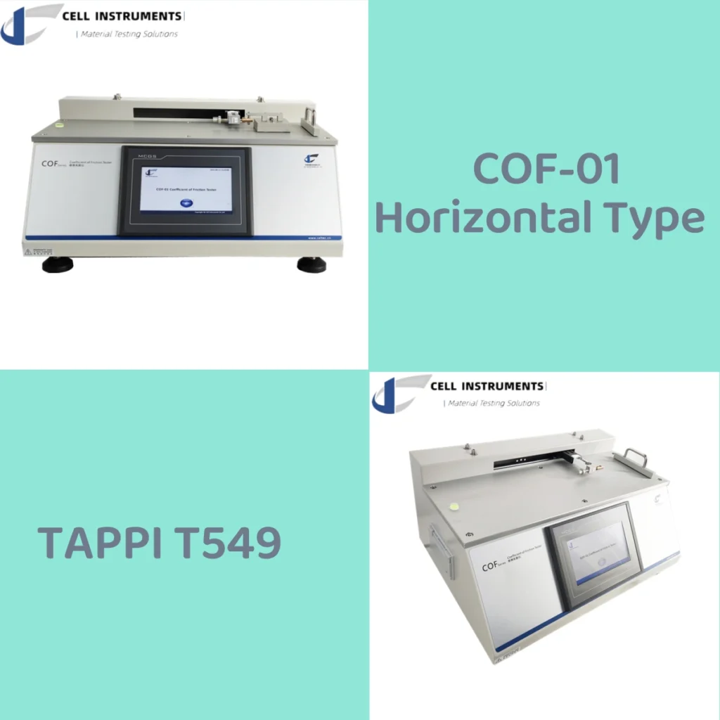 uncoated writing coefficient of friction test